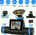 4 Channel 360° Dash Cam System 1080P Front 480P Interior