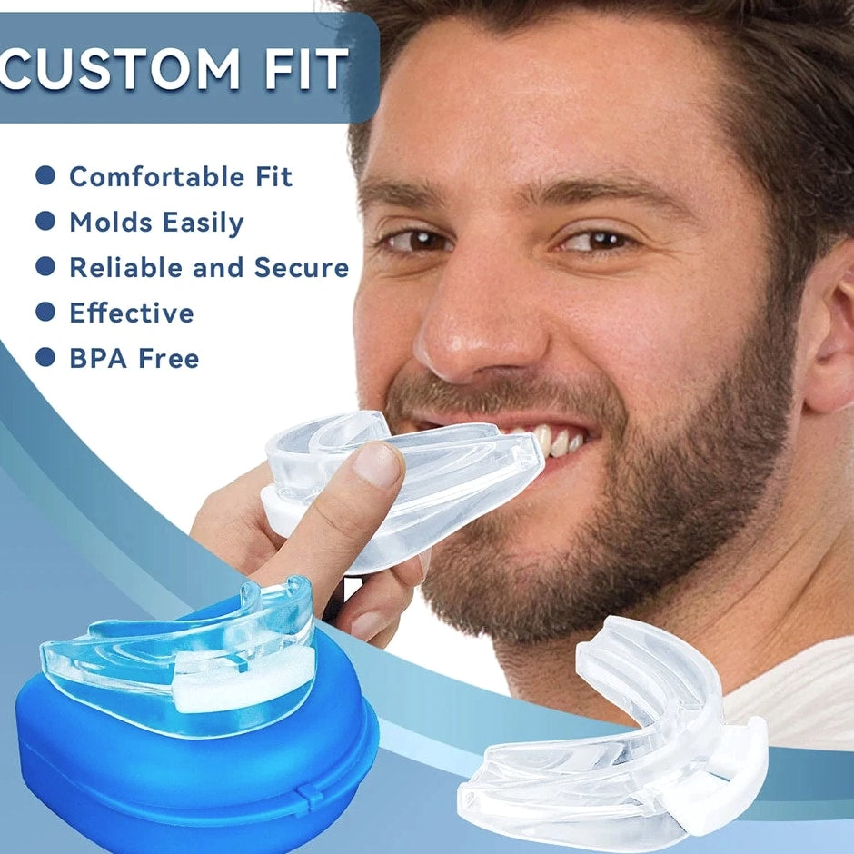 Stop Snoring Bruxism Silicone Mouth Guard Improve Sleeping Teeth Bruxism