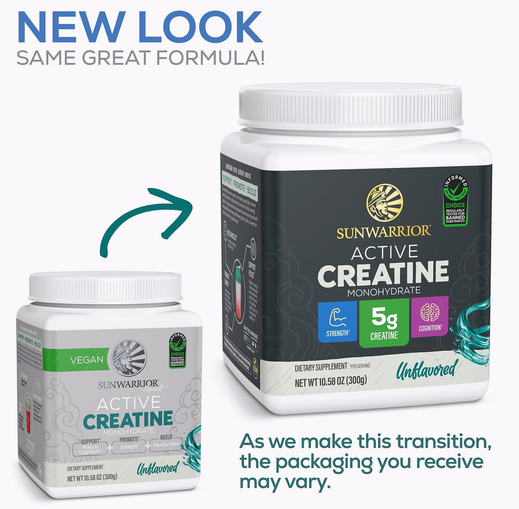 Sunwarrior Creatine Monohydrate Powder Micronized 60 Servings