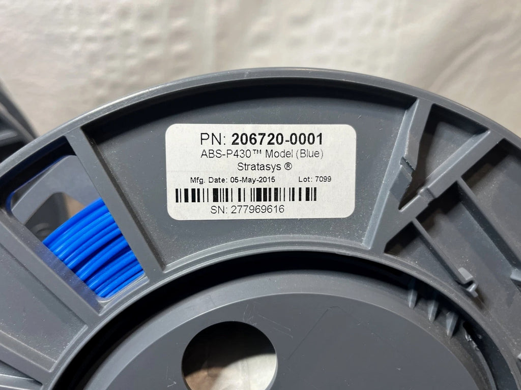 Stratasys ABS-P430 Filament Lot - 3 Spools - Red Black Blue Industrial 3D Print