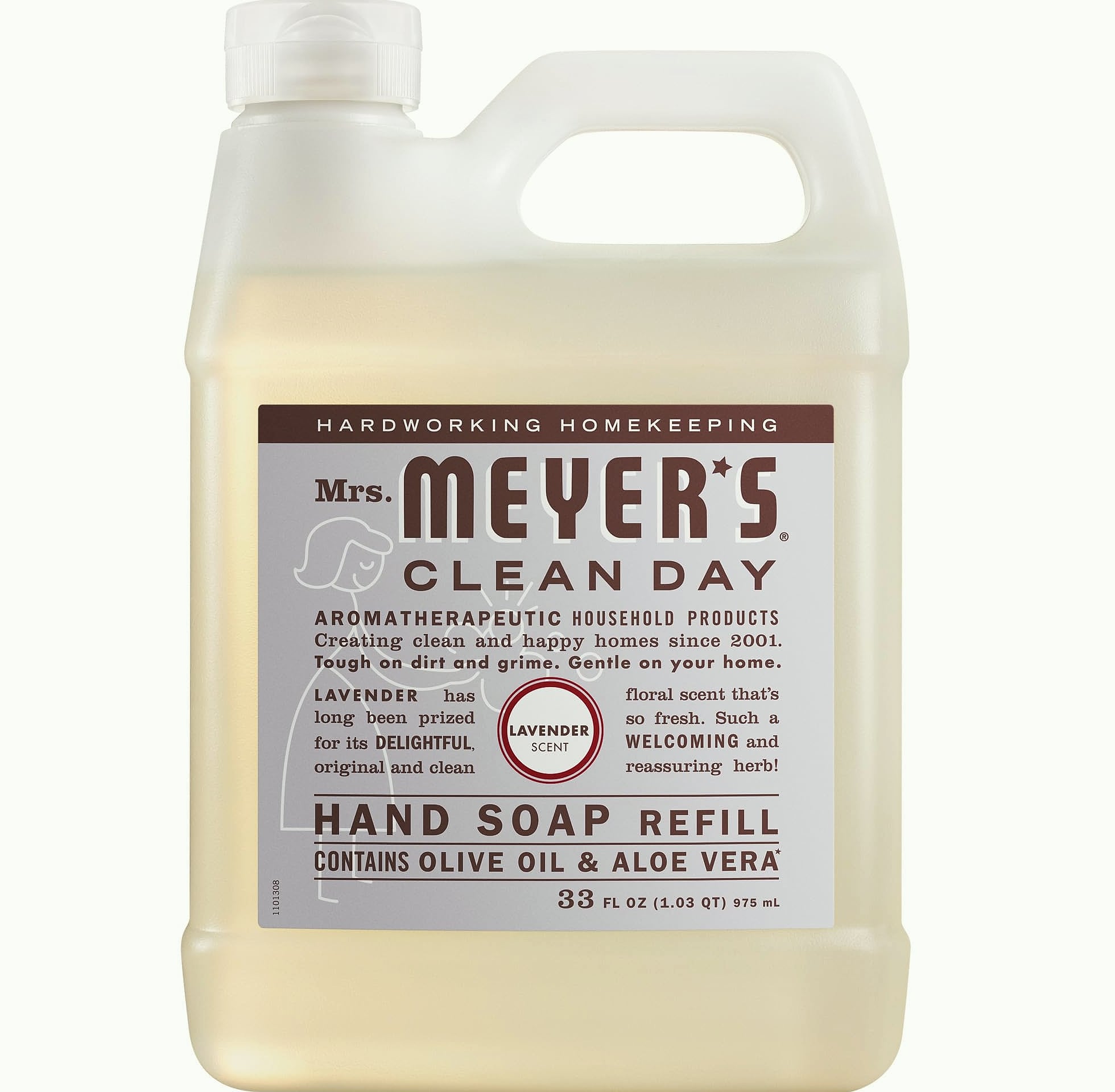 Mrs. Meyer's Clean Day Hand Soap Refill Rain Water 33 Oz