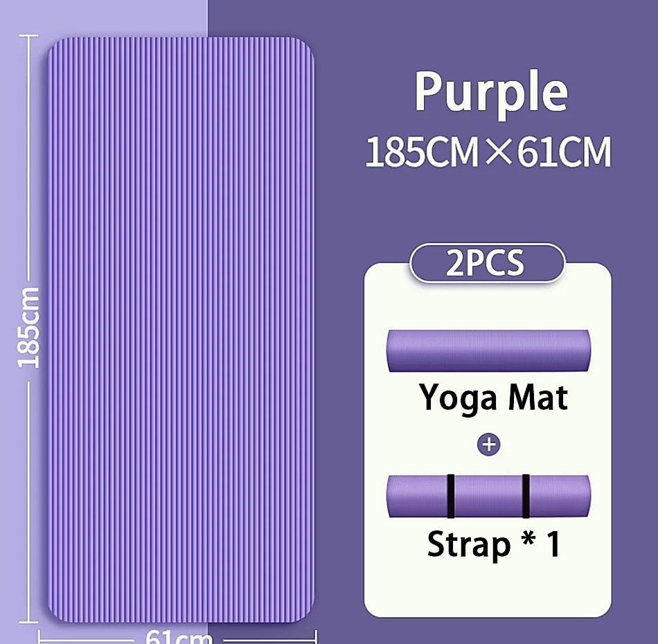 Lostook 8mm NBR Yoga Mat Anti-Slip for Home Fitness