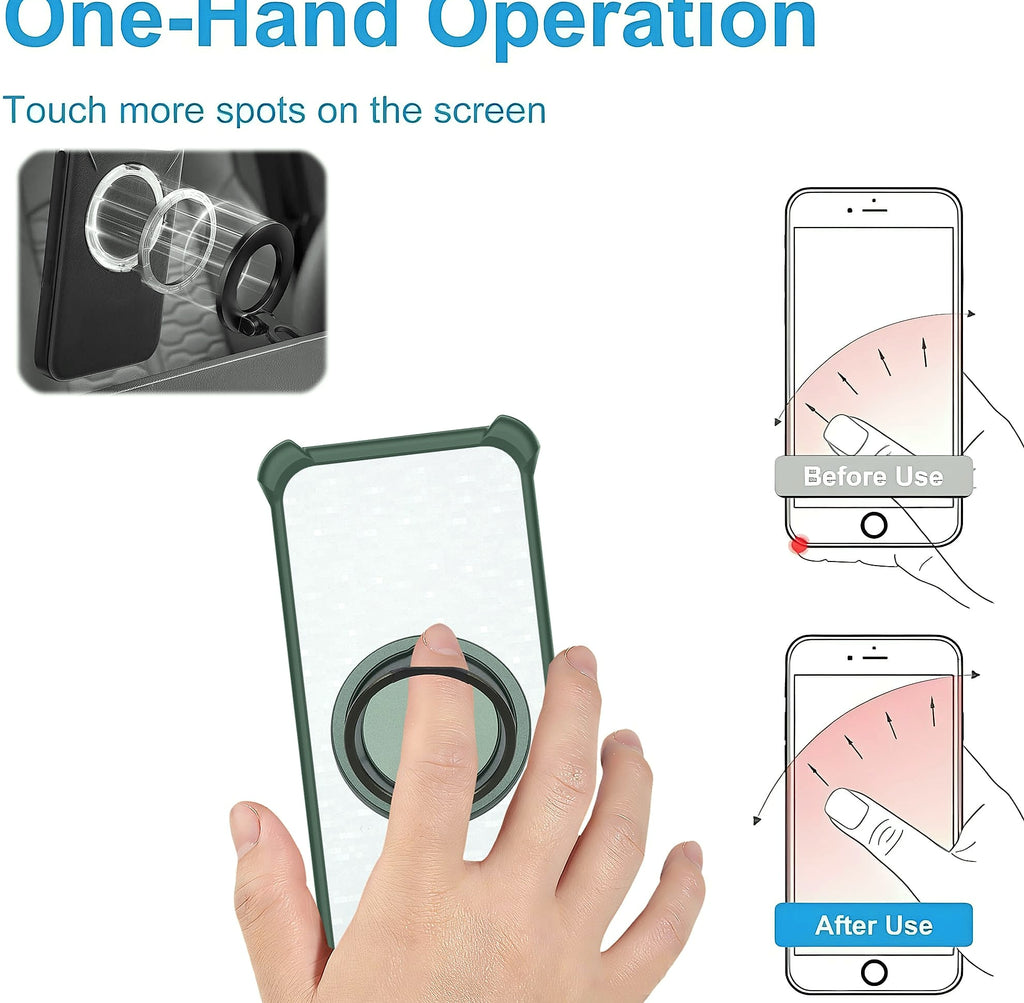 jioeuinly CX-04-LV Pinephone Linux Case with Ring Stand