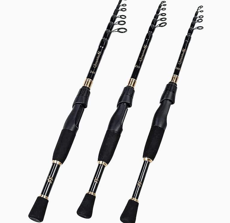 Sougayilang Telescopic Spinning Fishing Rod Carbon Fiber 1.8-2.4m