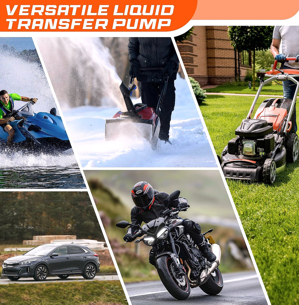 BestCosy 2.4 GPM Electric Fuel Transfer Pump with 47 Inch Hose