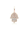 TOPGRILLZ 925 Sterling Silver Hand Pendant Cubic Zirconia