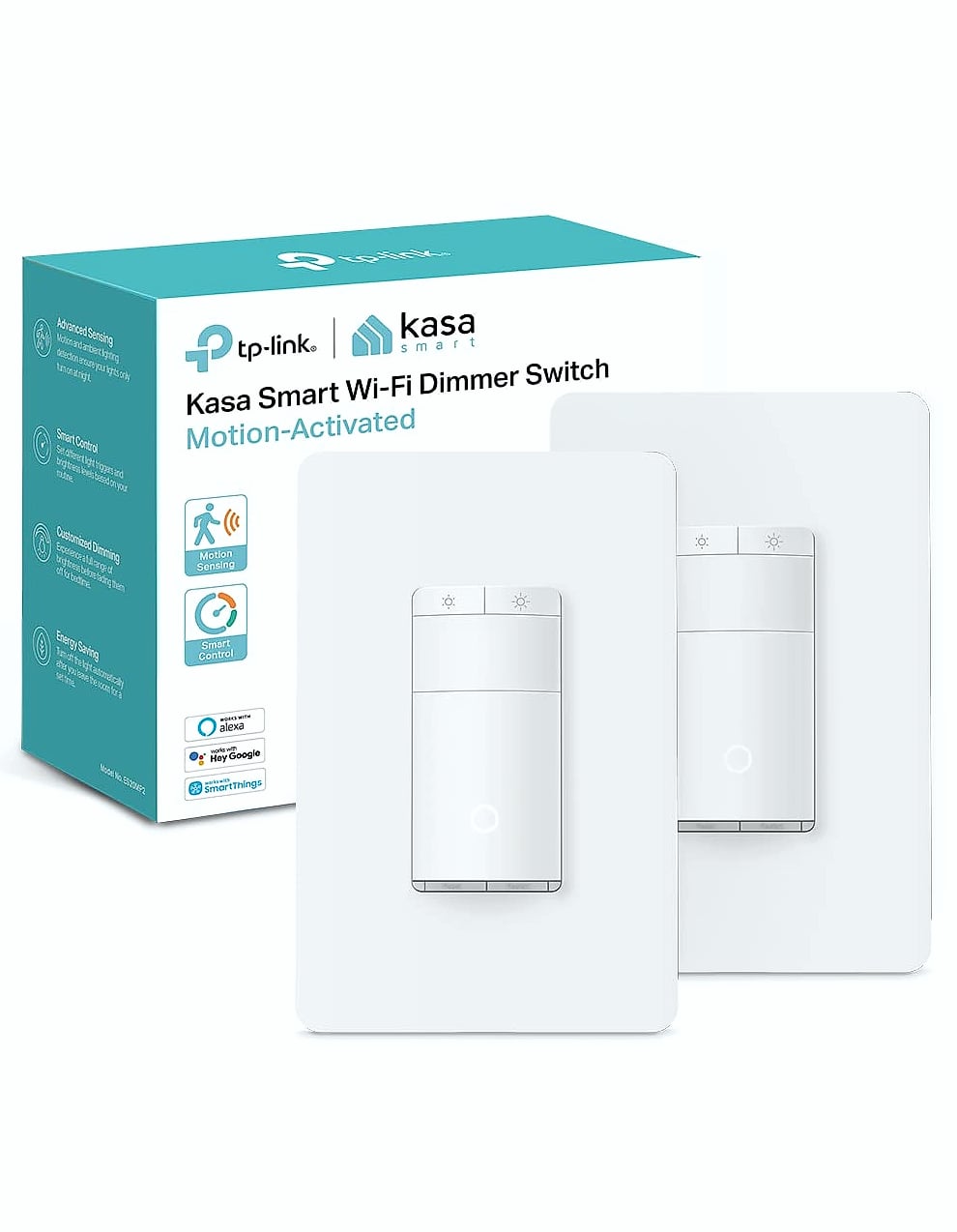 Kasa Smart Motion Sensor Dimmer Switch 2-Pack Wi-Fi