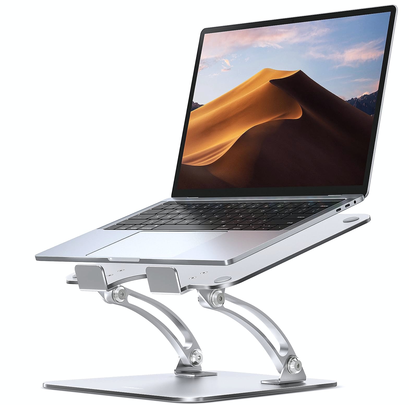 Nulaxy Adjustable Laptop Stand Dual Foldable Riser 10-17"