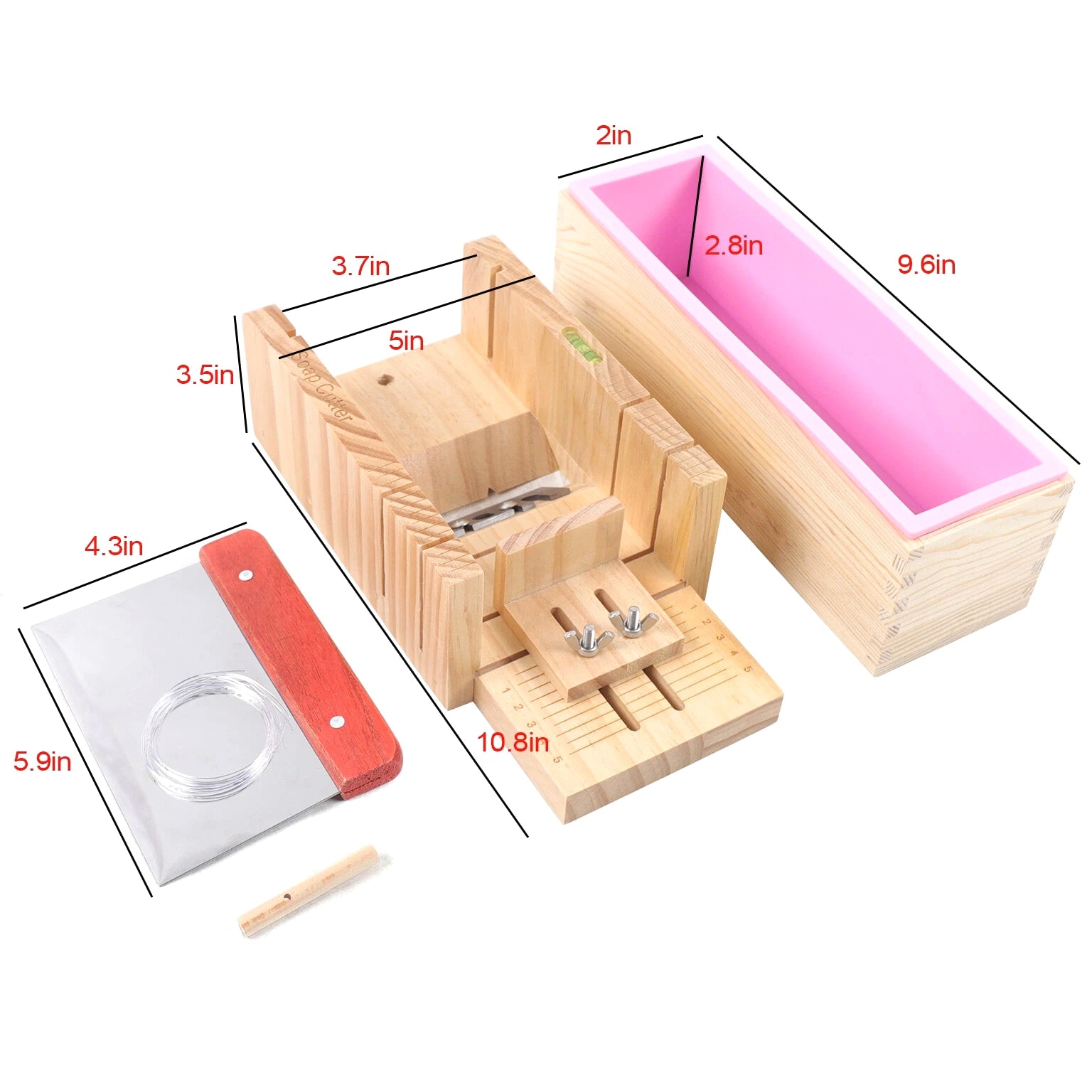 Pro Soap Making Supplies Kit 3 Pcs Set - Soap Tools, Mold, Handmade DIY