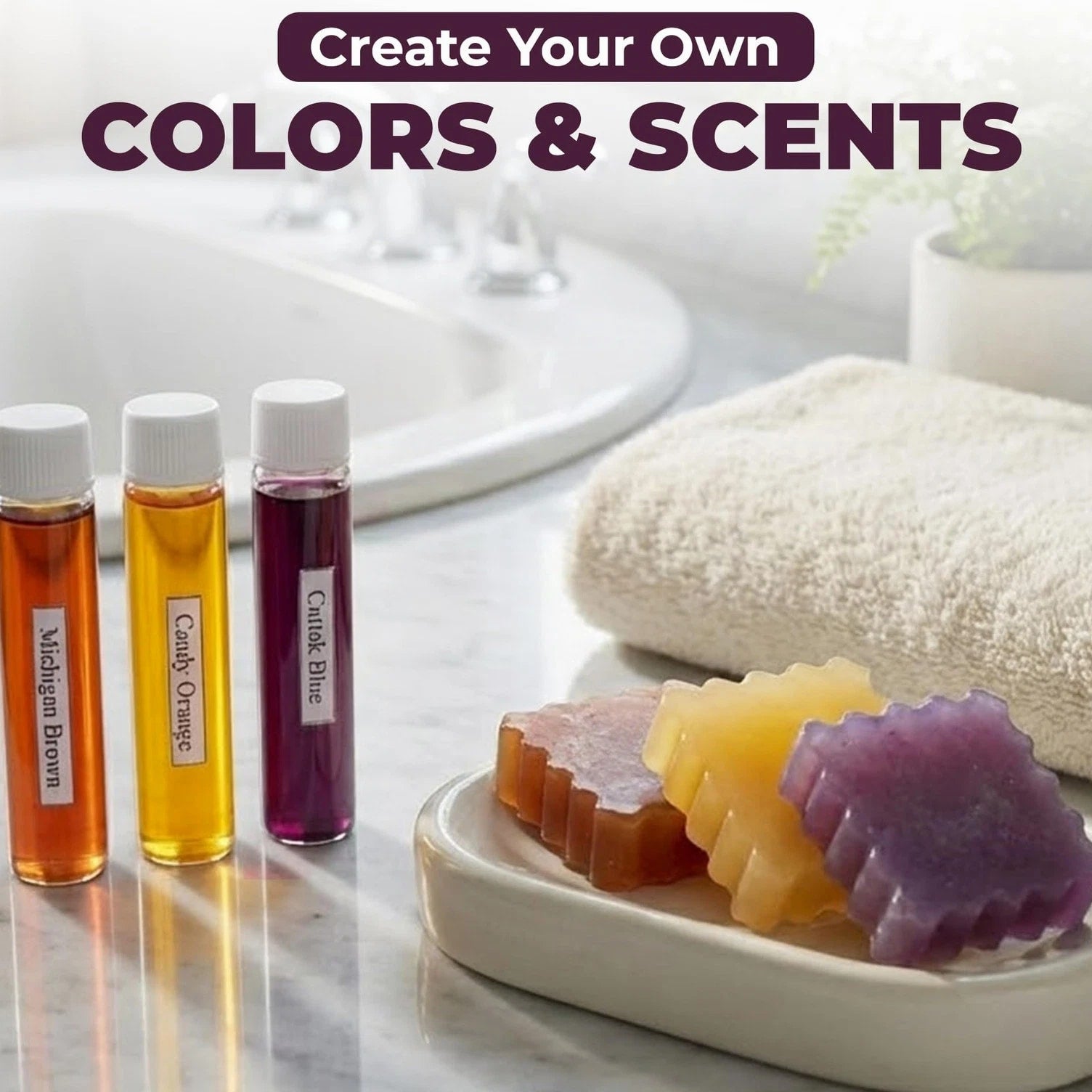 DIY Soap Making Kit Gift Set for Adults & Kids – Melt & Pour Natural Soap Making...