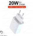 PD 40W Fast Charger with USB-C Cable for iPhone iPad
