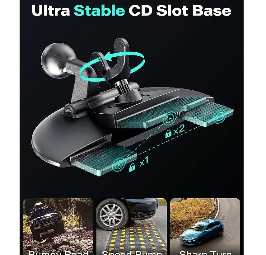 MagSafe CD Slot Phone Mount with 17 Strong Magnets