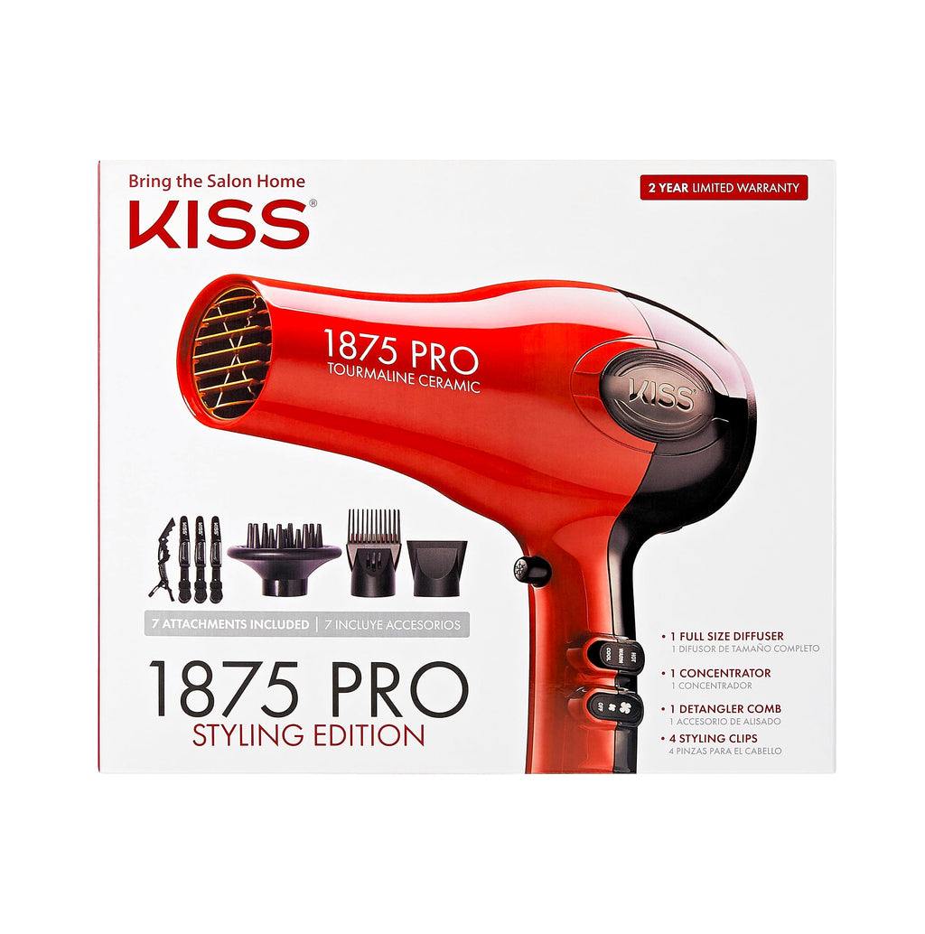 KISS 1875 Watt Pro Tourmaline Ceramic Hair Dryer