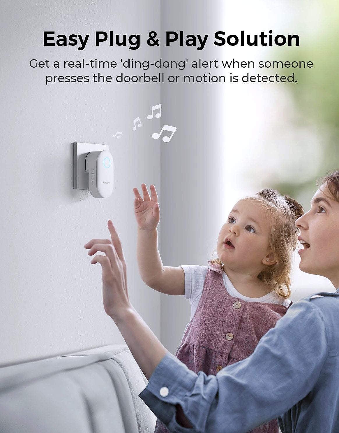 Reolink Video Doorbell Camera with Chime, WiFi