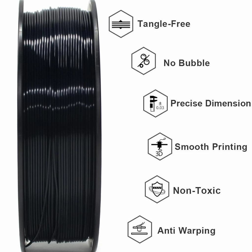 Silk PLA Filament 1.75mm for 3D Printer, Shiny Metal-Like 3D Filament 1Kg
