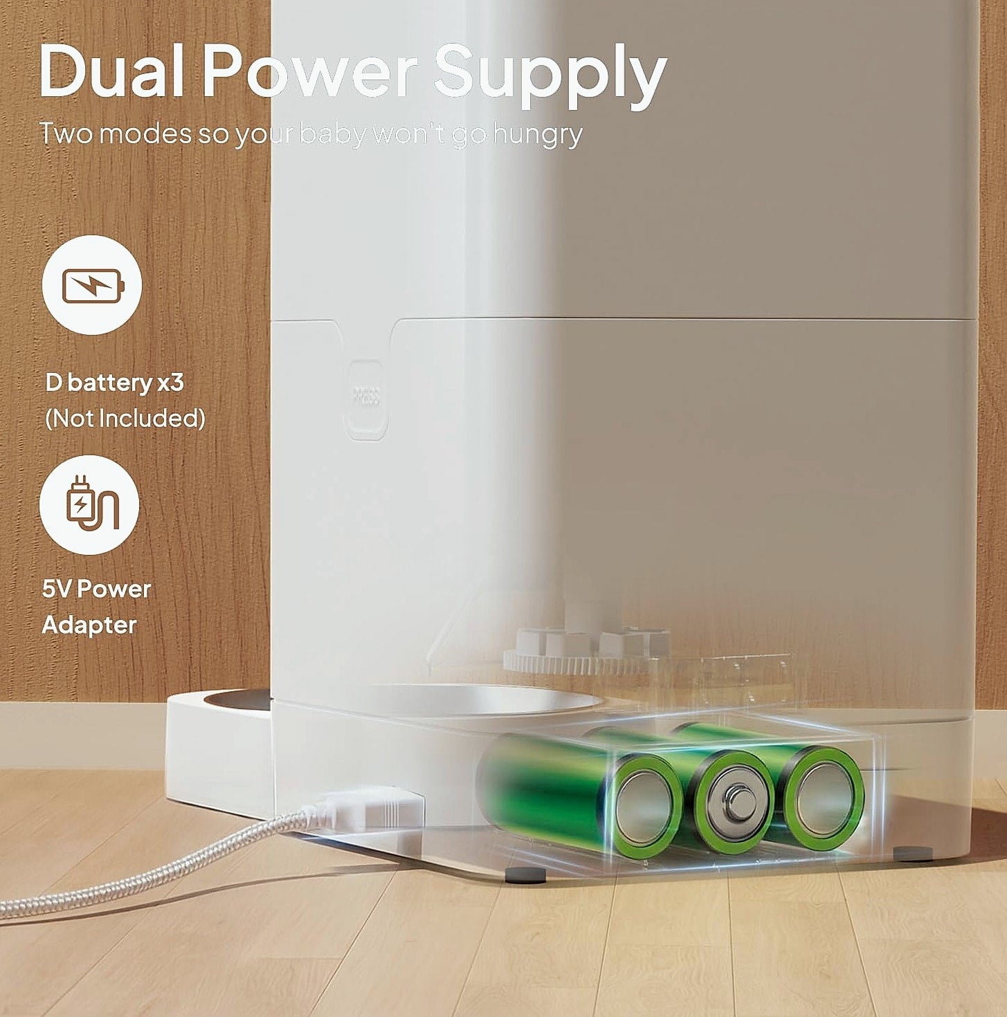 Voluas Automatic Cat Feeder with Voice Recorder and Portion Control