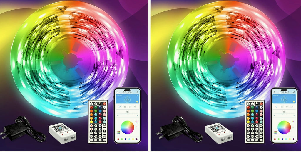 DAYBETTER LED Strip Lights 110ft Smart RGB Music Sync with App Control
