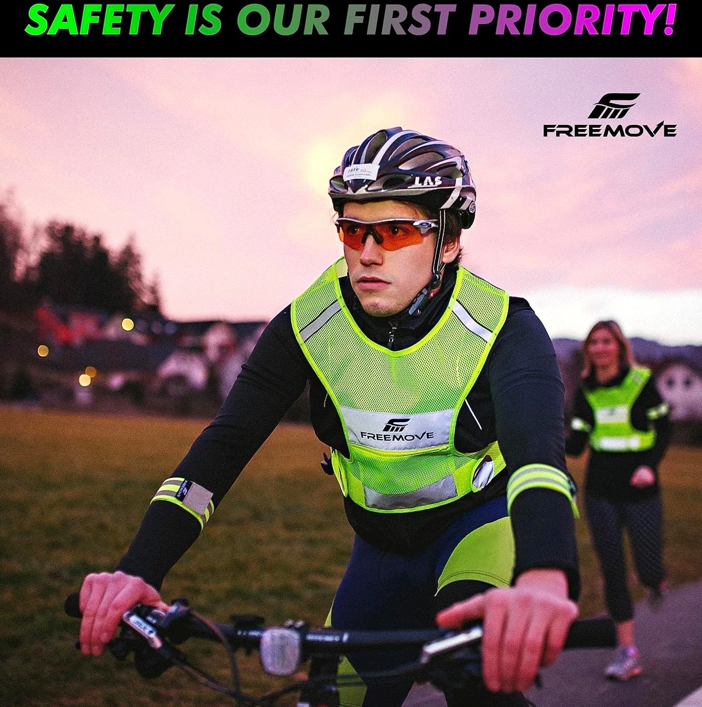 Reflective Vest - Running Gear + 2 Bands & Bag/Ultralight & Comfy Safety Vest...