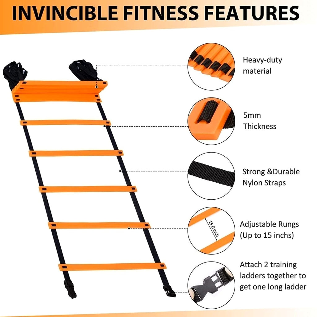 26FT Agility Ladder Training Set with Carry Bag ? Speed & Footwork Trainer