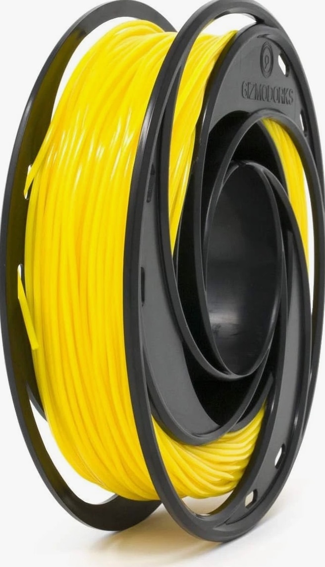 Flexible TPU 3D Printer Filament 1.75mm 200g - Yellow for Quality Prints