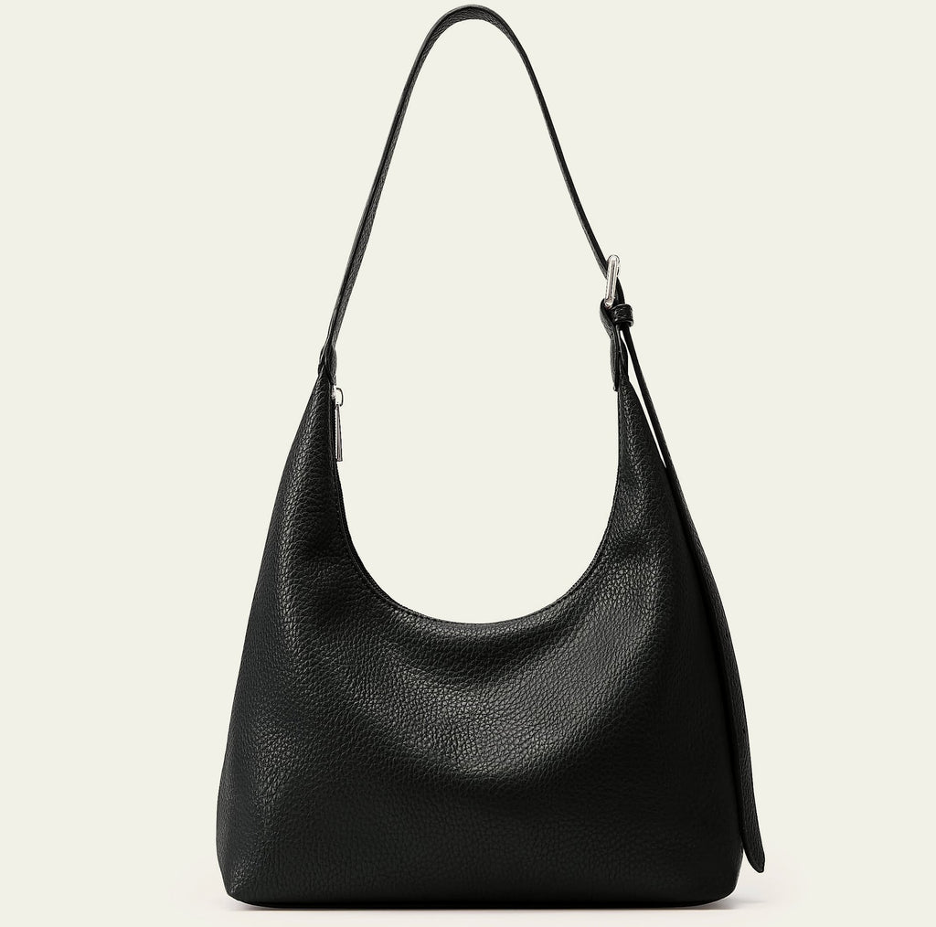KALIDI Crescent Vegan Leather Tote Bag for Women