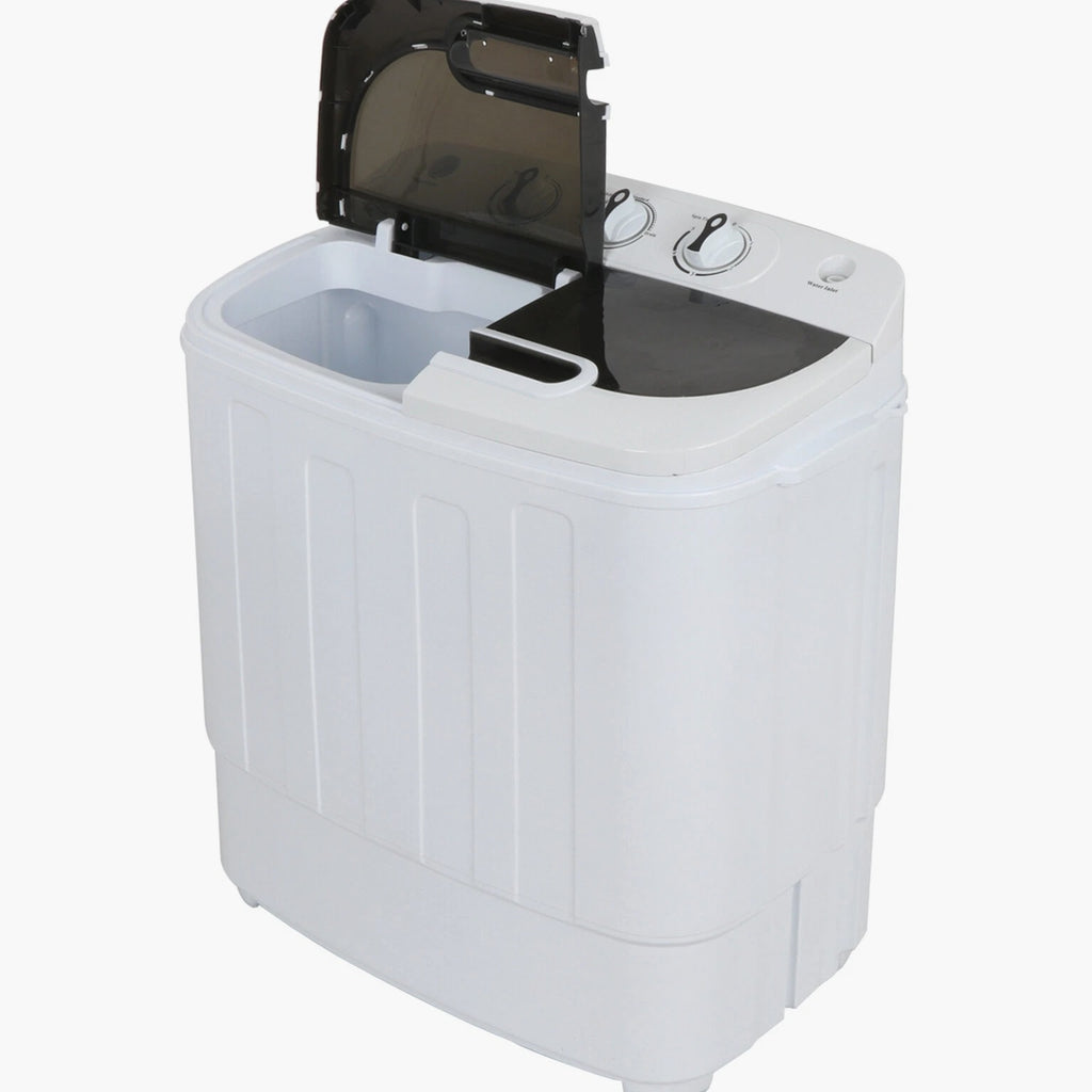 White Compact Portable Washer & Dryer with Mini Washing Machine and Spin Dryer