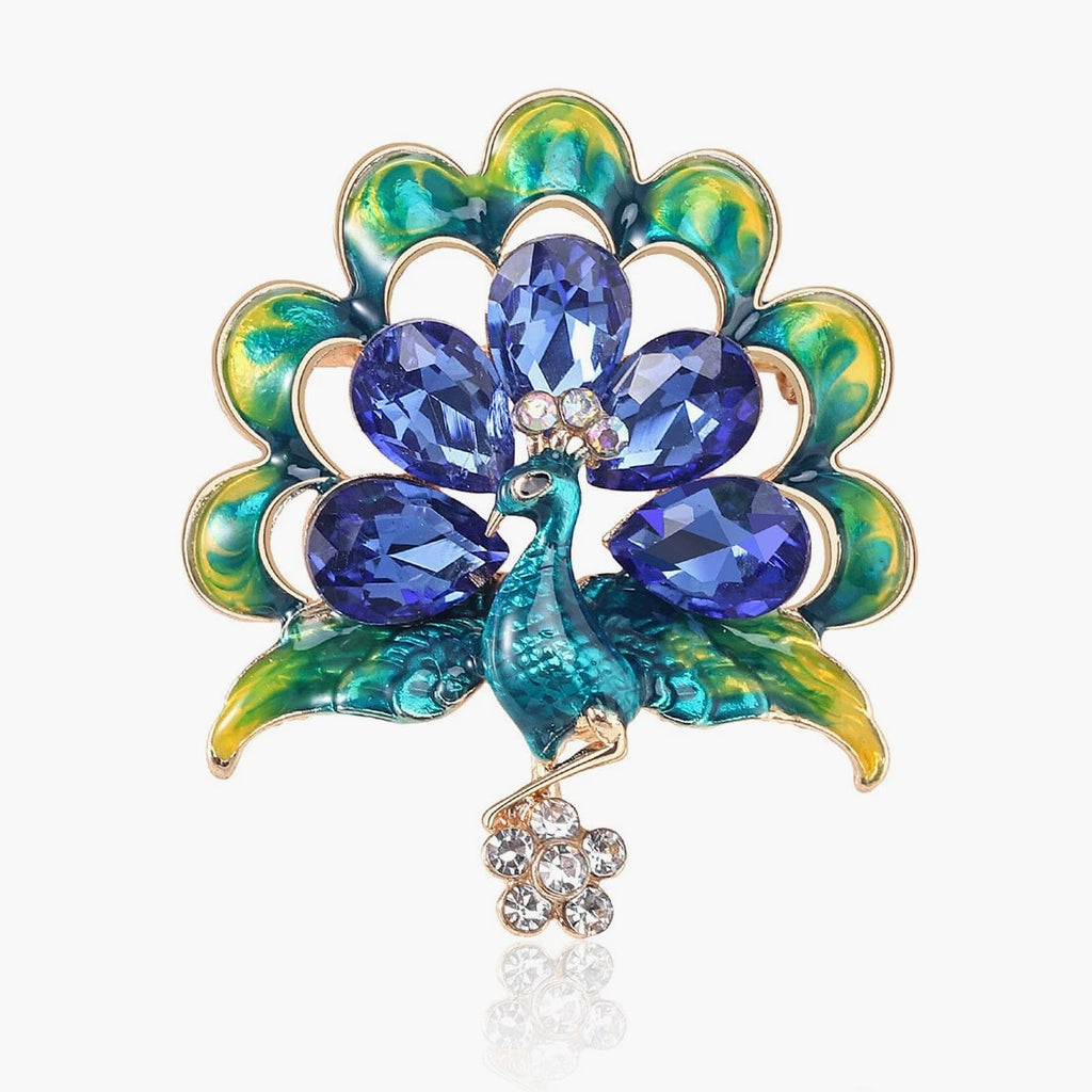 women's peacock brooch, fashion clothing accessories pins jewelry