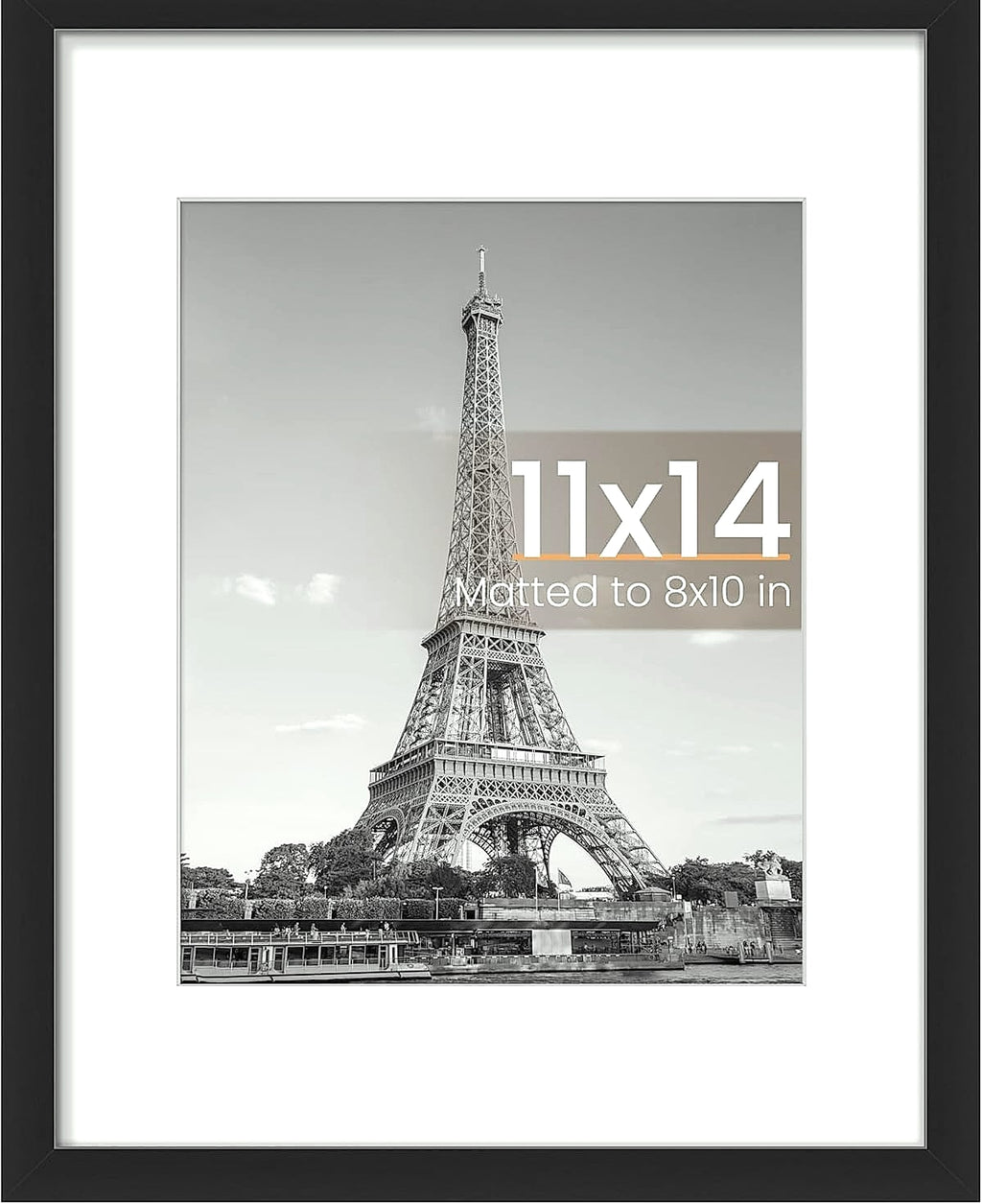 Upsimples 11x14 Picture Frame for 8x10 Photos with Mat