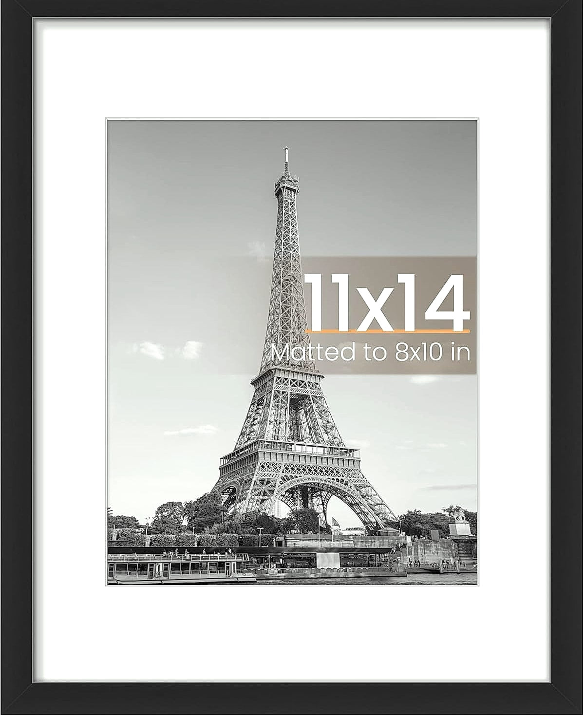 Upsimples 11x14 Picture Frame for 8x10 Photos with Mat