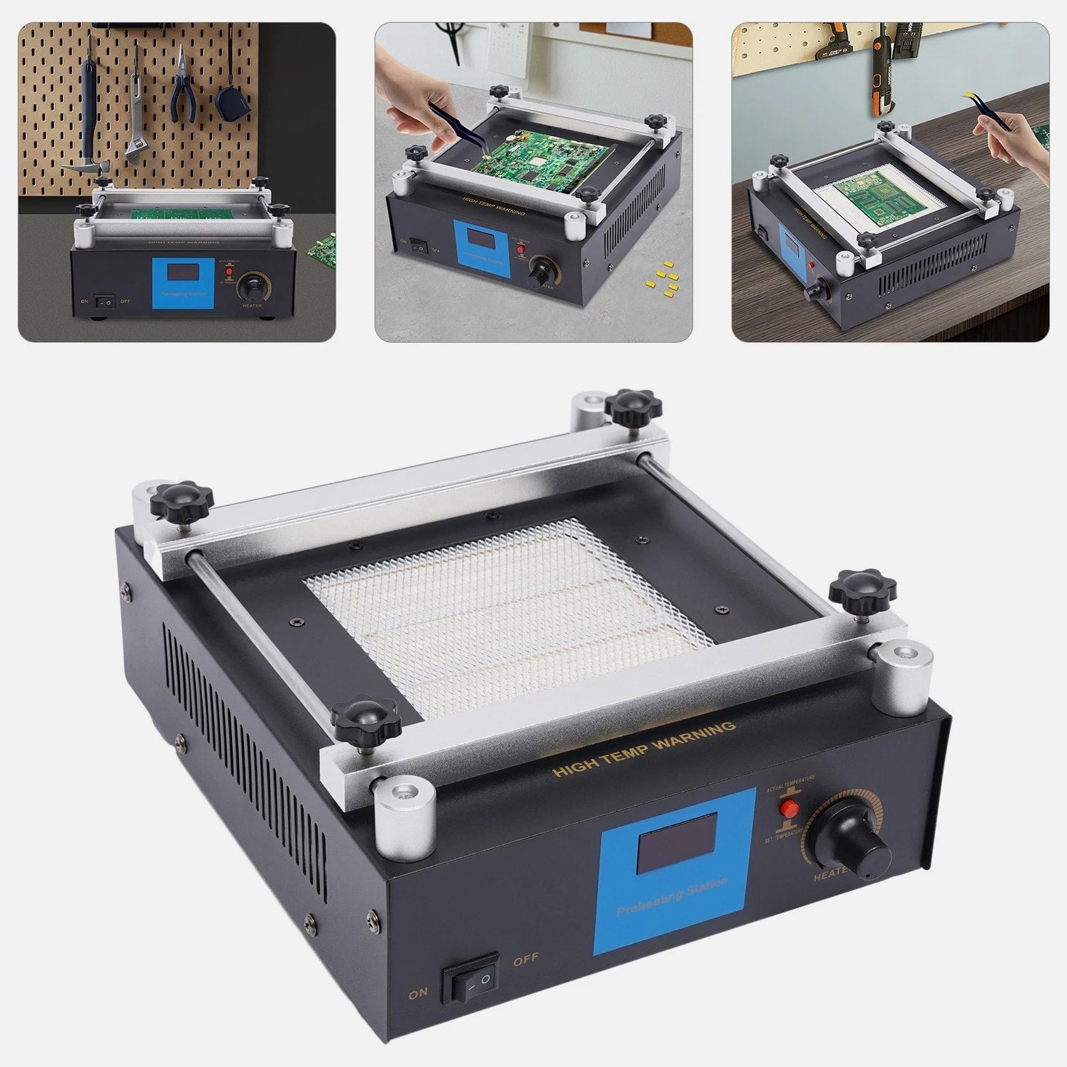 Preheating Rework Station 450 W Handheld Hot Plate Preheating Station Lab 110V
