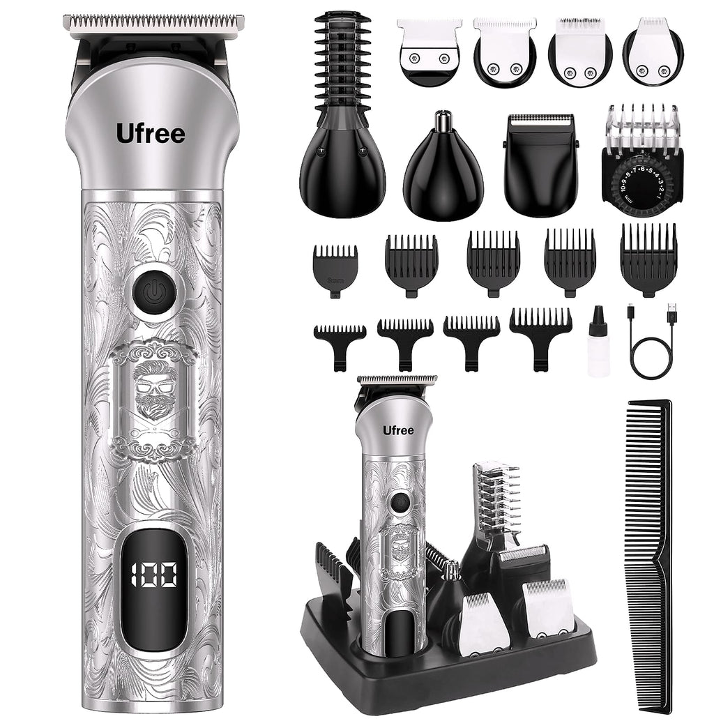 Ufree Cordless Beard Trimmer and Hair Clipper Grooming Kit