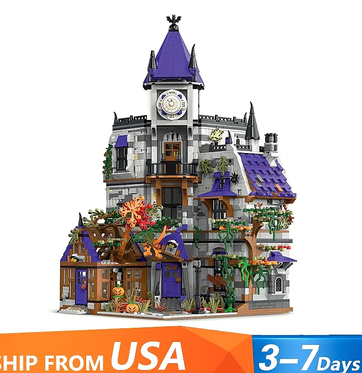 Barweer 4190pc Mystery Mansion Modular Building Block Set