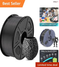Versatile 1.75mm Black PLA Filament - Premium Printing with No Clogs or Bubbles