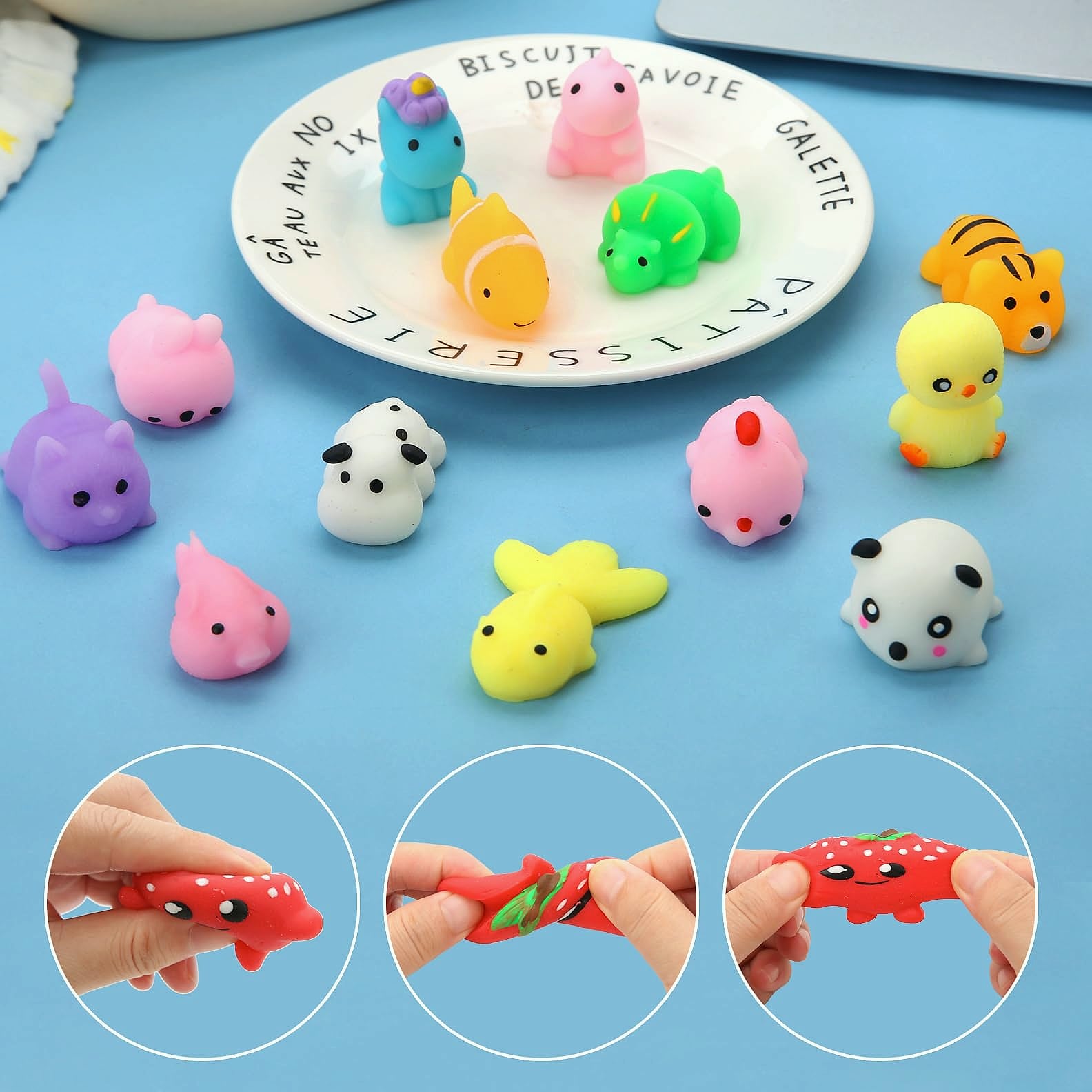 Mantyplay 30 Pack Mini Squishies Toys for Kids Party Favors