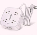 YISHU 6 Ft Surge Protector Power Strip, 8 Outlets 4 USB