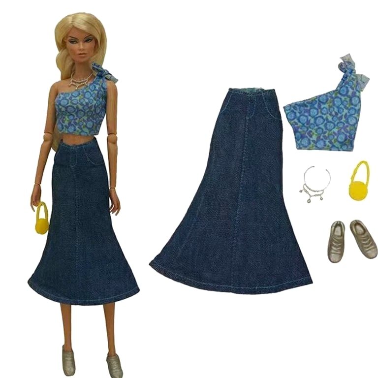 1/6 Doll Clothes Outfits Set Shirt Coat Jacket Skirt Dress Pant Accessory 11.5in