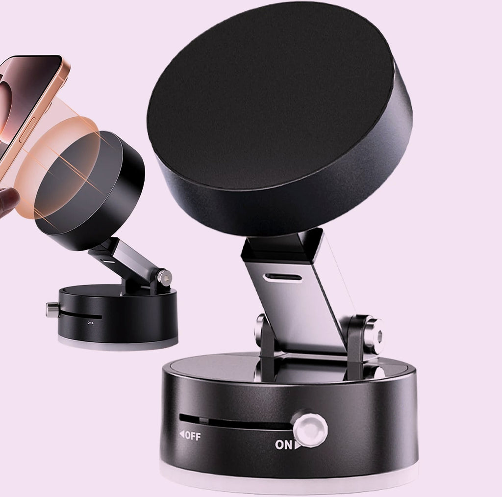 Magnetic Car Phone Holder with Vacuum Suction Cup