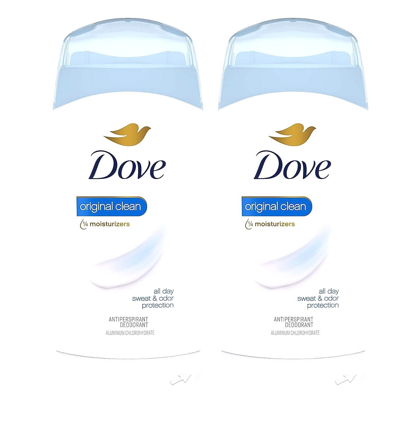 Dove Invisible Solid Antiperspirant Deodorant Stick, Original Clean, 2.6 oz, 2 Count