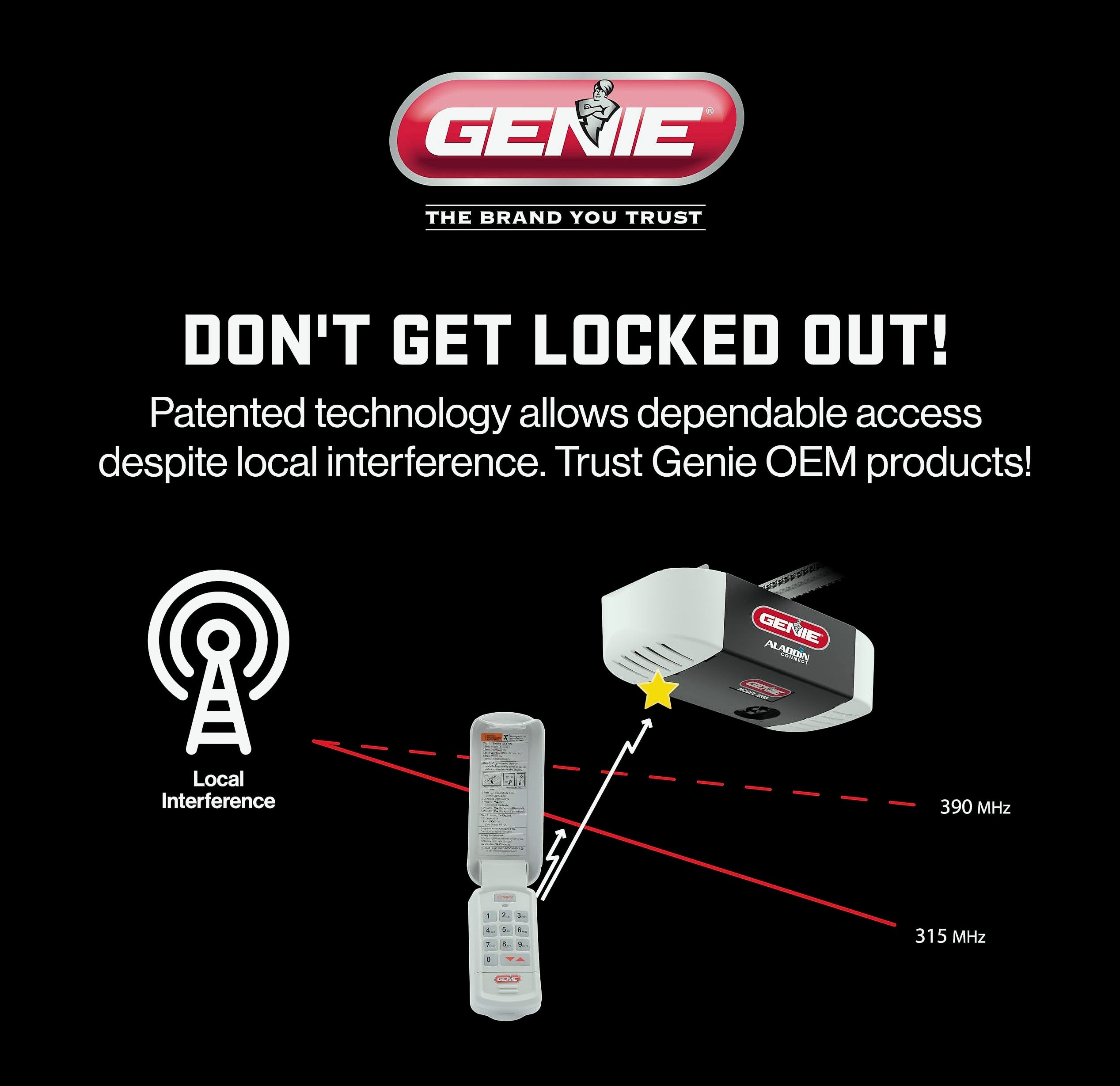 Genie GK-R Wireless Keyless Keypad for Garage Door Opener
