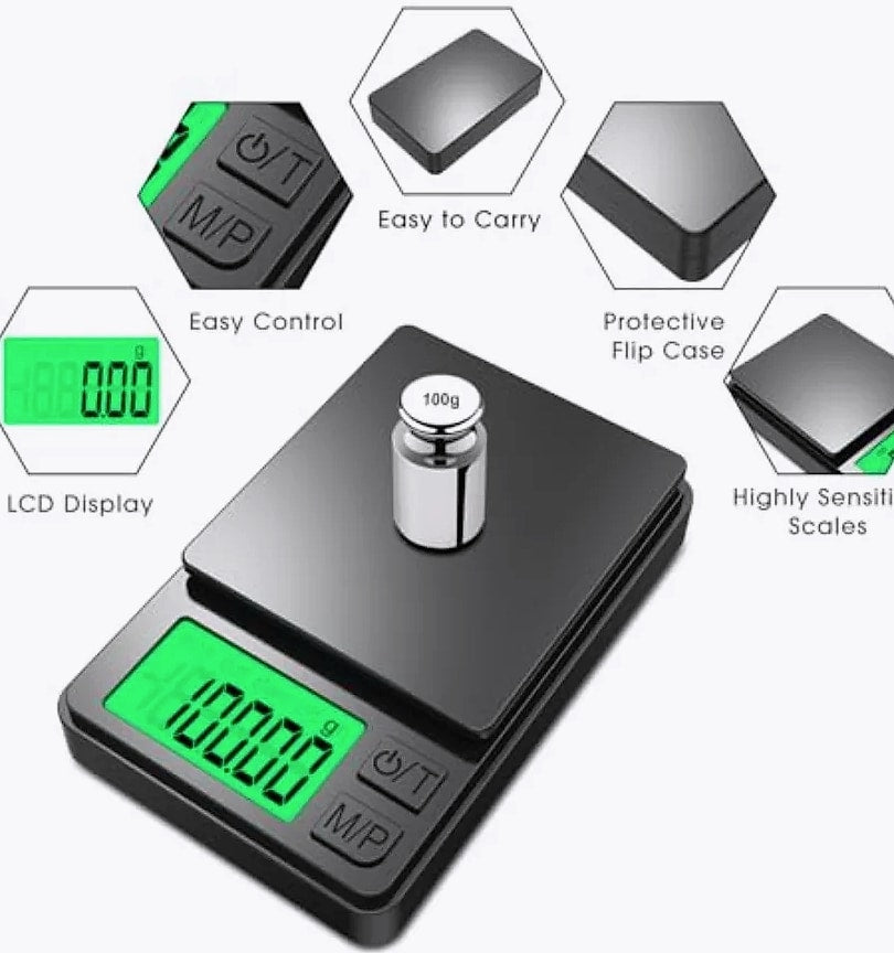 Pocket Digital Scale 1000g x 0.01g Precision Kitchen Weigh