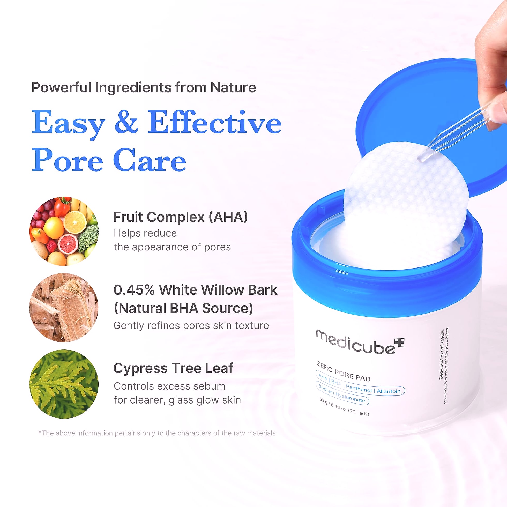 Medicube Zero Pore Pad 2.0 Exfoliating Toner Pads, 70 Count