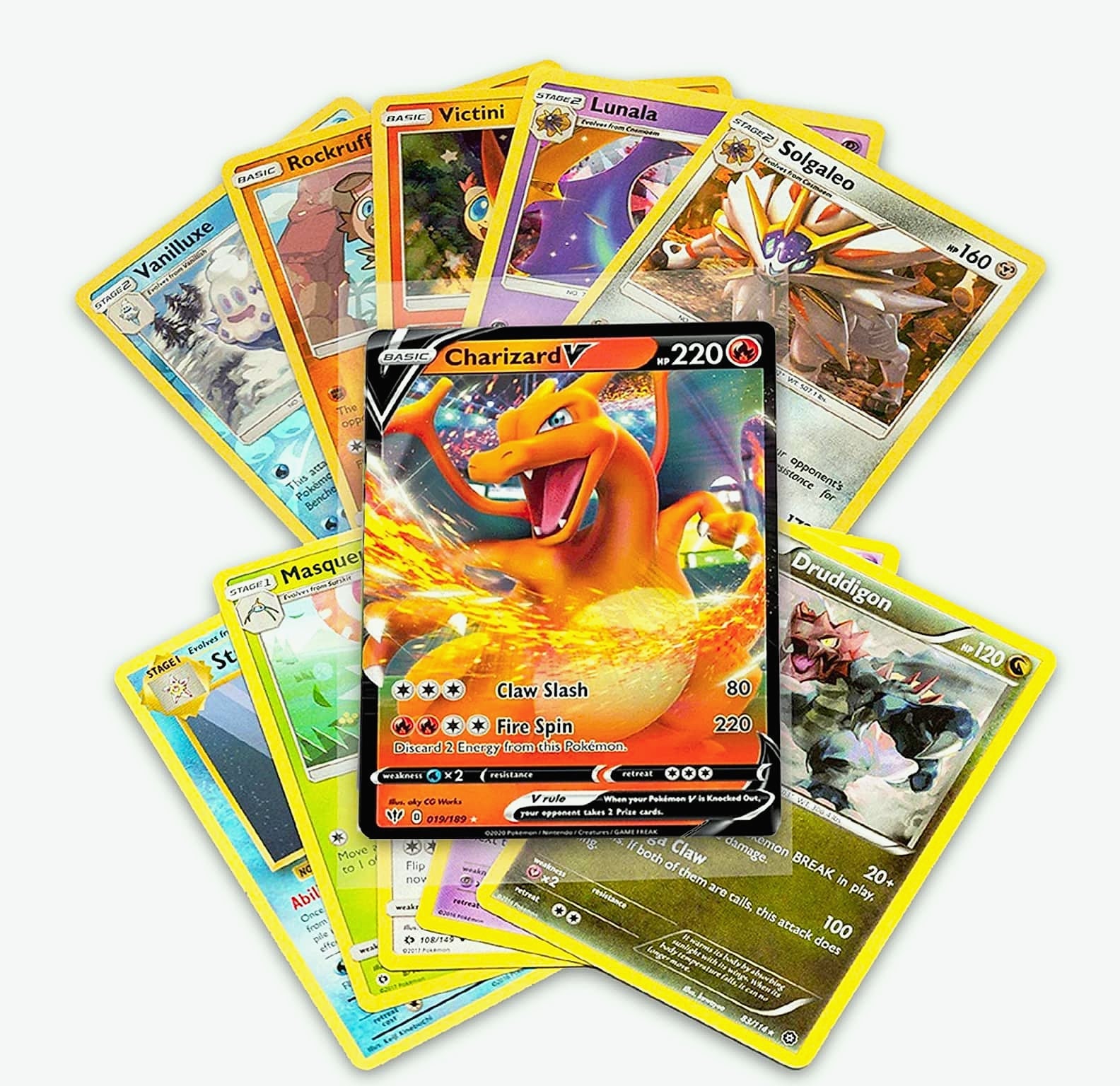 Pokemon 50+ Card Collection with 5 Holo and Rare Guaranteed