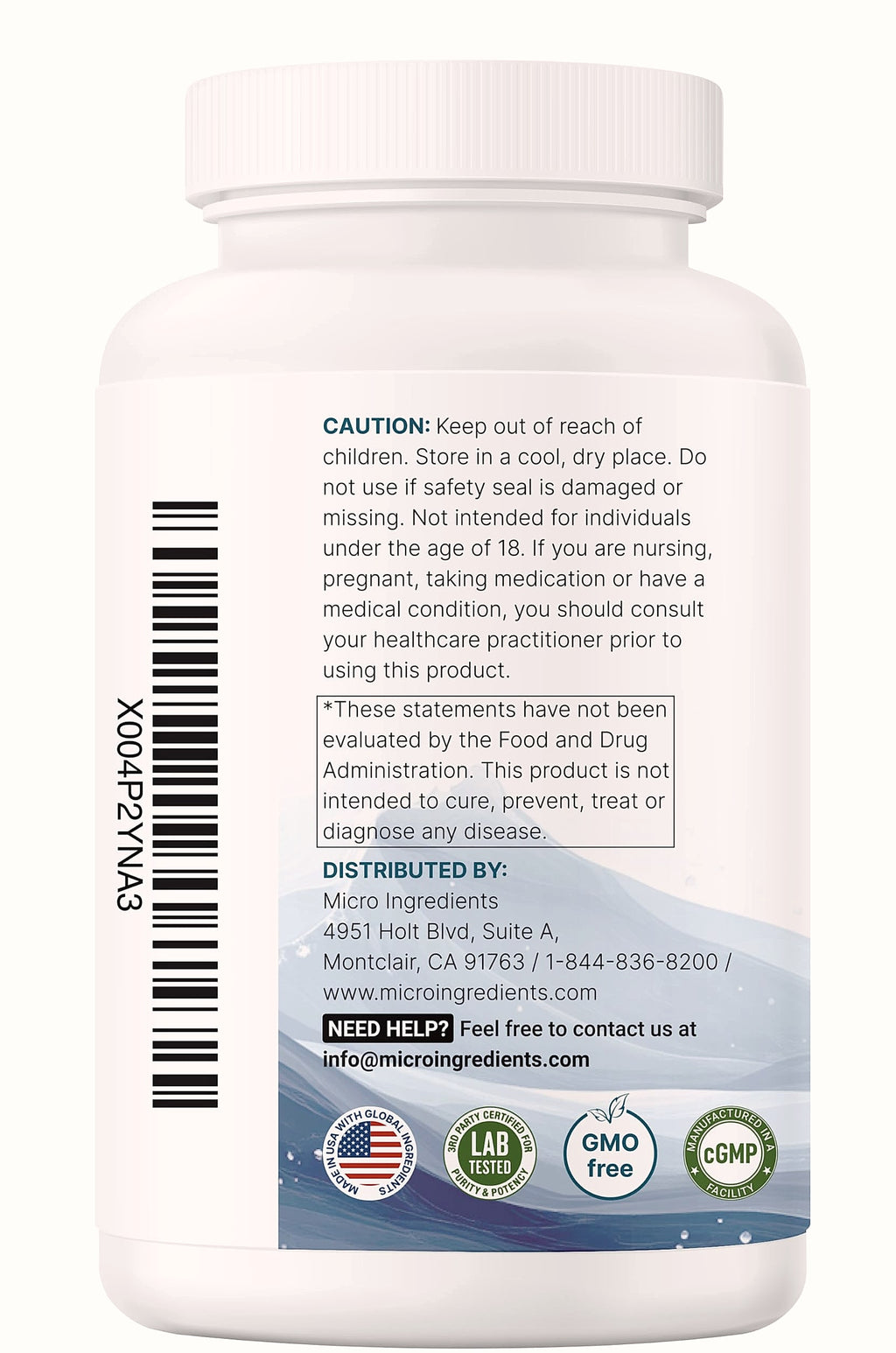 Micro Ingredients Pure Magnesium Complex, 300 Capsules