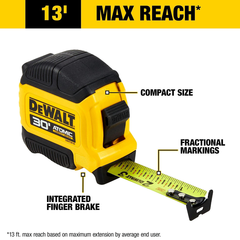 DeWalt DWHT38130S Atomic Compact 30 ft Tape Measure