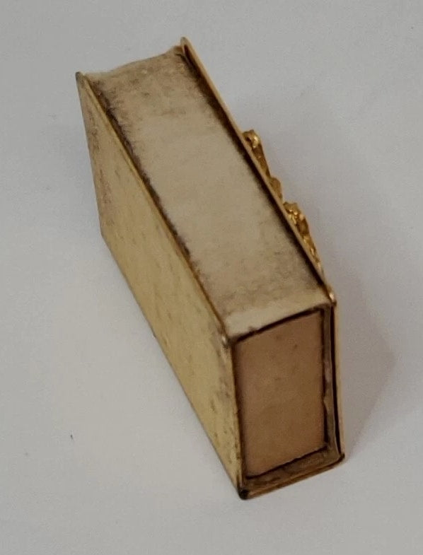 Vintage Butterfly Match Stick Holder Gold 1.75 X 1 inch 1950s