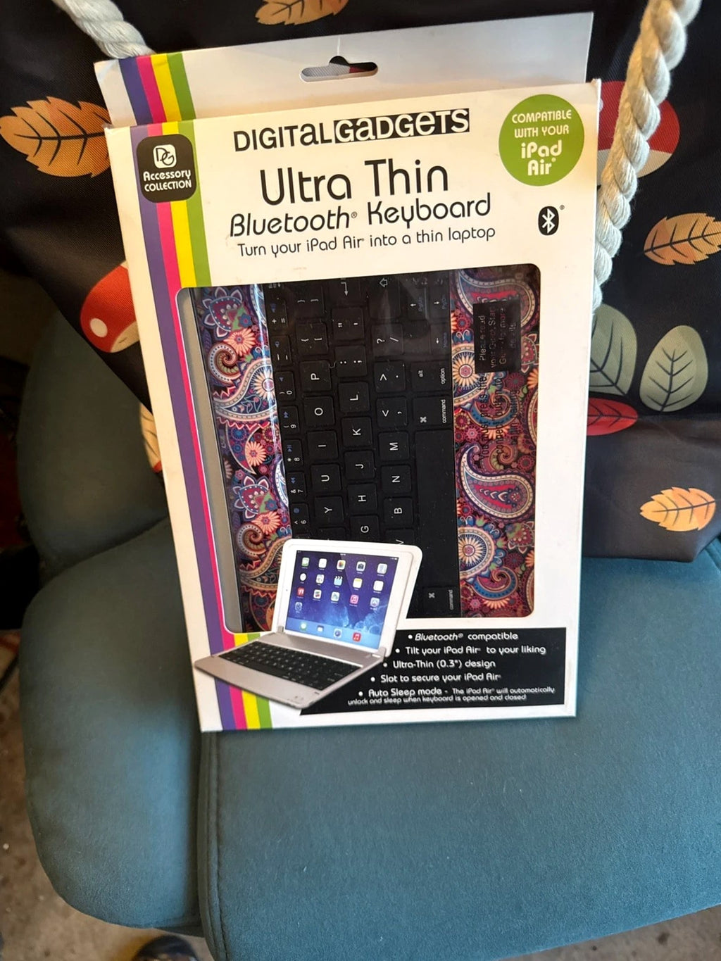 Digital Gadgets Ultra Thin Bluetooth Keyboard For iPad Mini  Open Box Never Used
