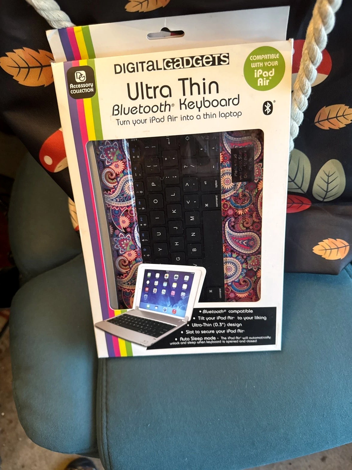 Digital Gadgets Ultra Thin Bluetooth Keyboard For iPad Mini  Open Box Never Used