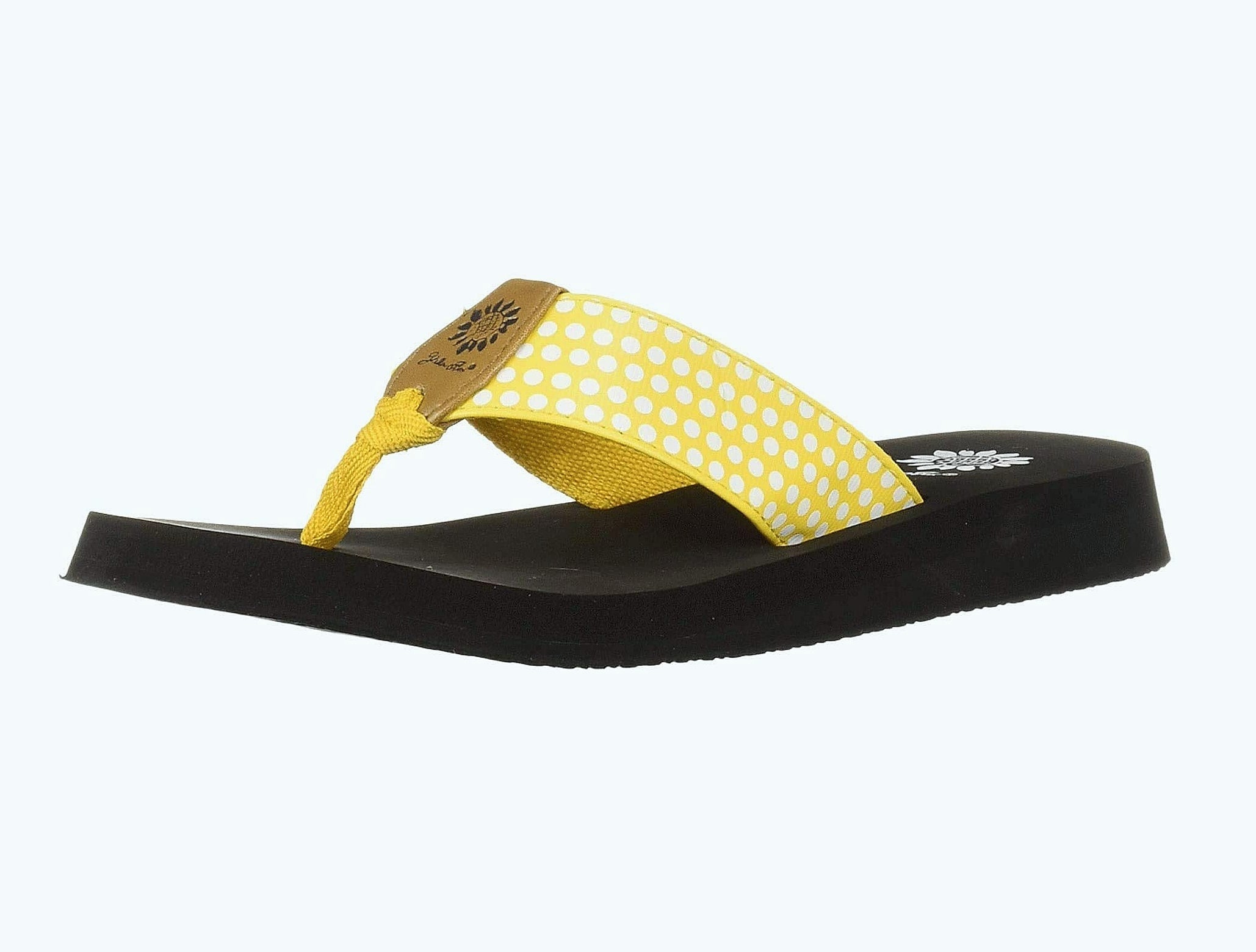 Yellow Box Fromy Girls' Sandals with Polka Dot Strap