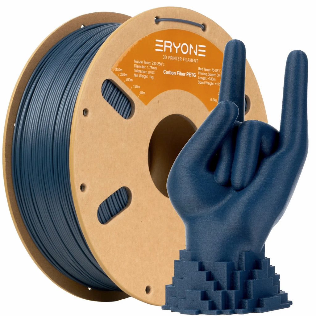 PETG Carbon Fiber 1KG Filament 1.75mm ±0.03mm Tolerance For FDM 3D Printer Print