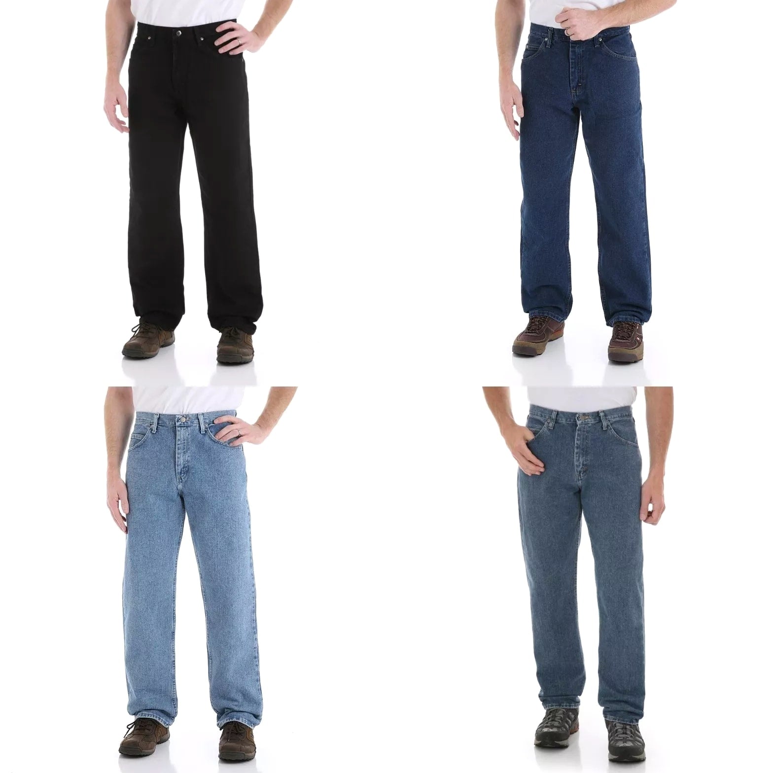 New Wrangler Relaxed Fit Jeans Men's Big and Tall Sizes Four Colors Available